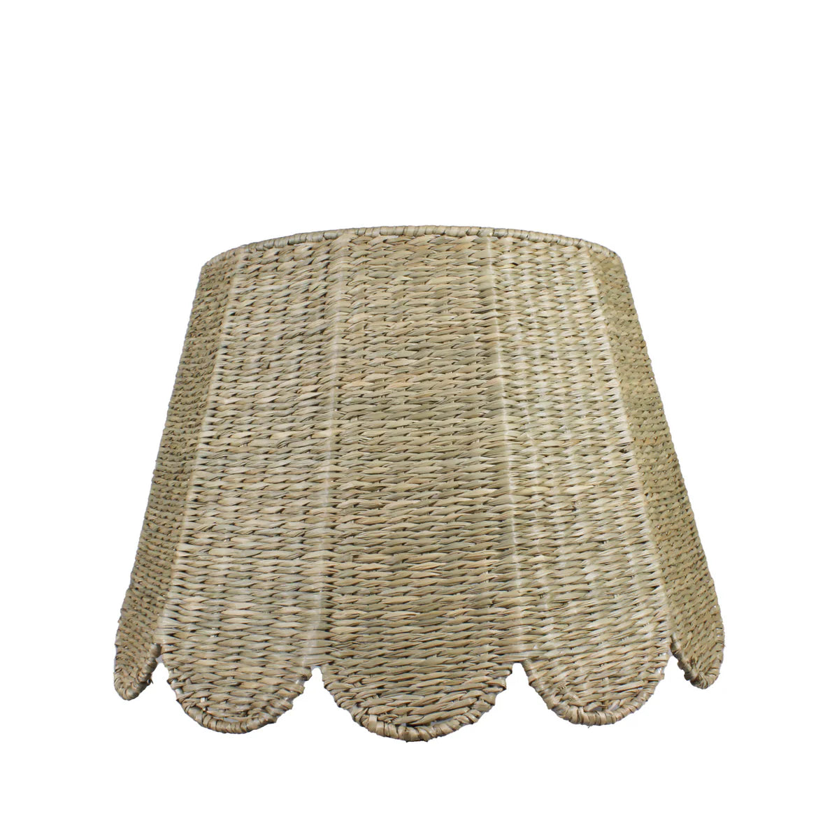 16" Scalloped - Seagrass Lamp Shade
