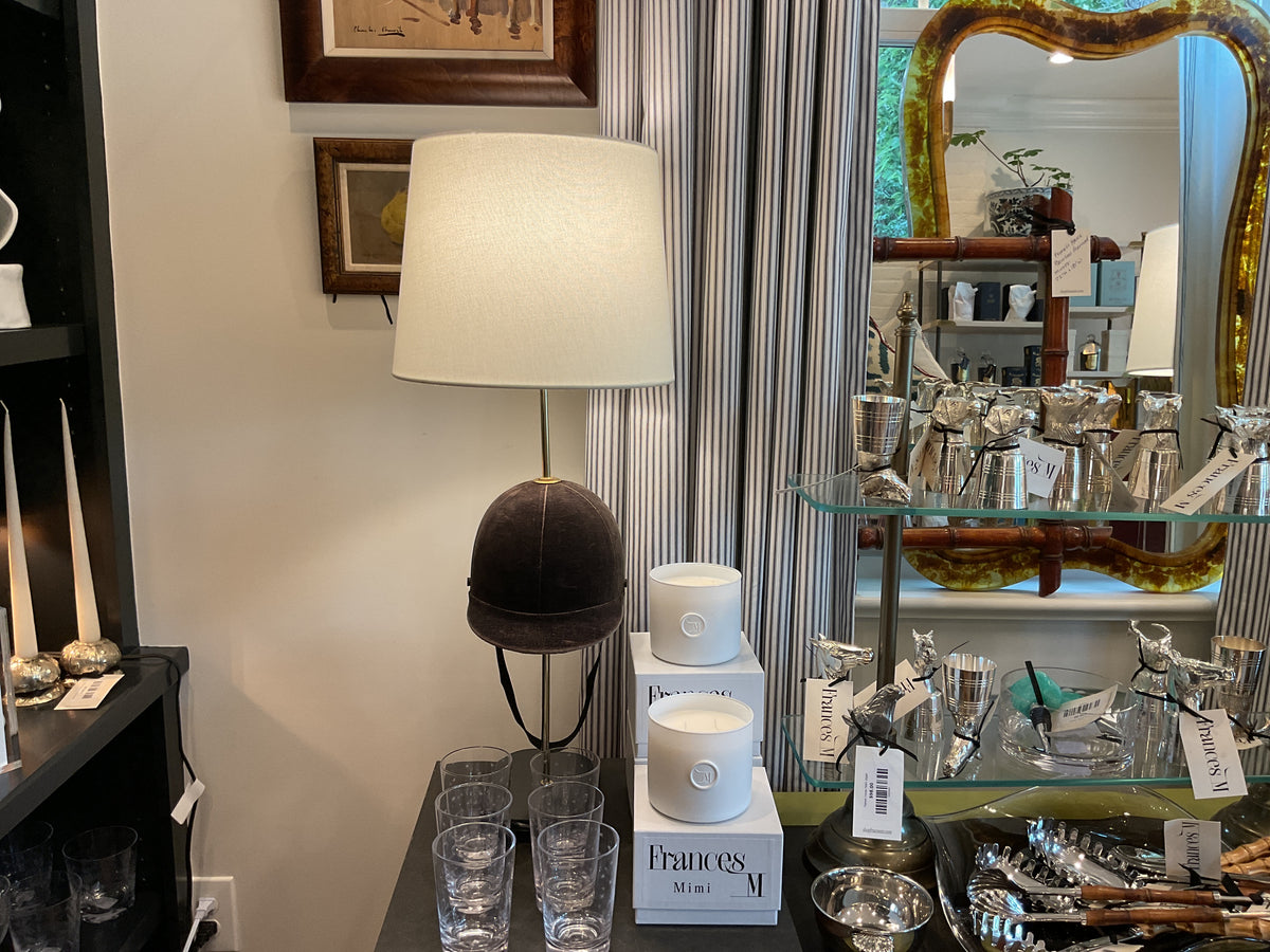 Velvet Jockey Hat Lamp