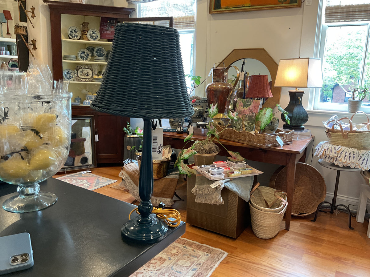 Hague Blue lamp- 14" teardrop