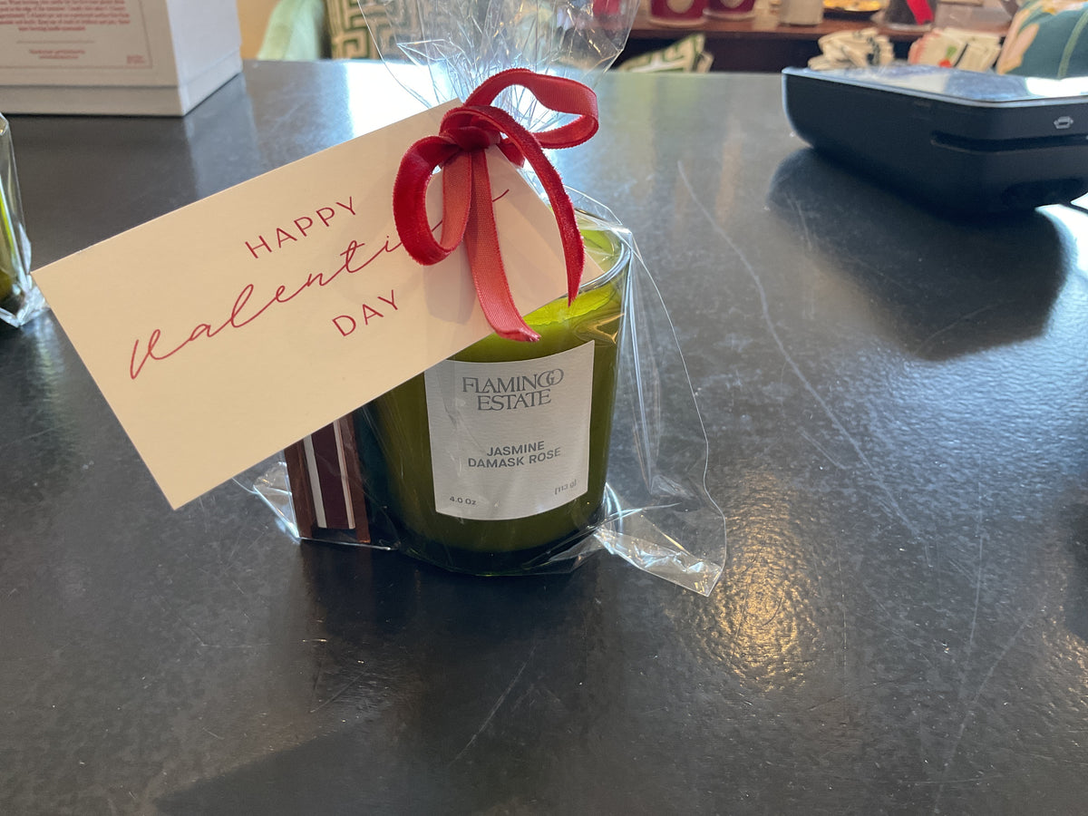 Flamingo Estate mini candle and matches combo pack - Rose