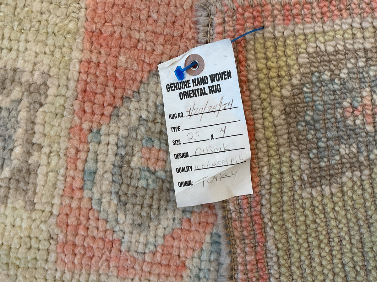 Turkish Oushak Rug# 4/24/24/24