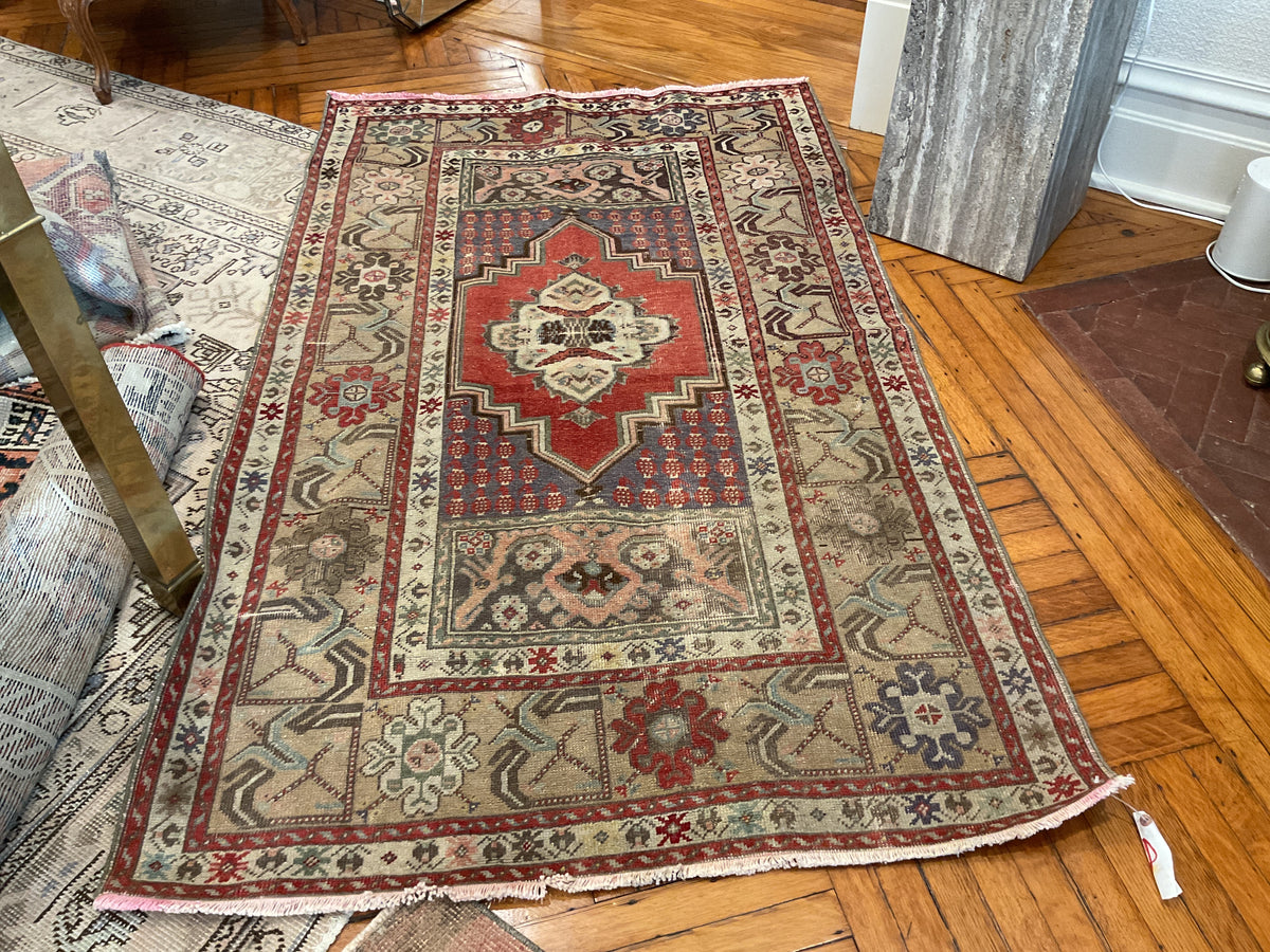 Turkish Oushak rug #7449