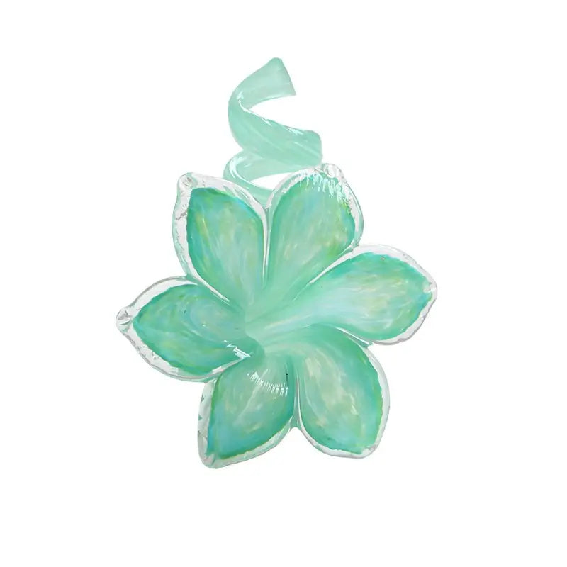 Flower-Shaped Glass Candle Holder