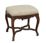 French Louis XV Style Carved Piano Stool