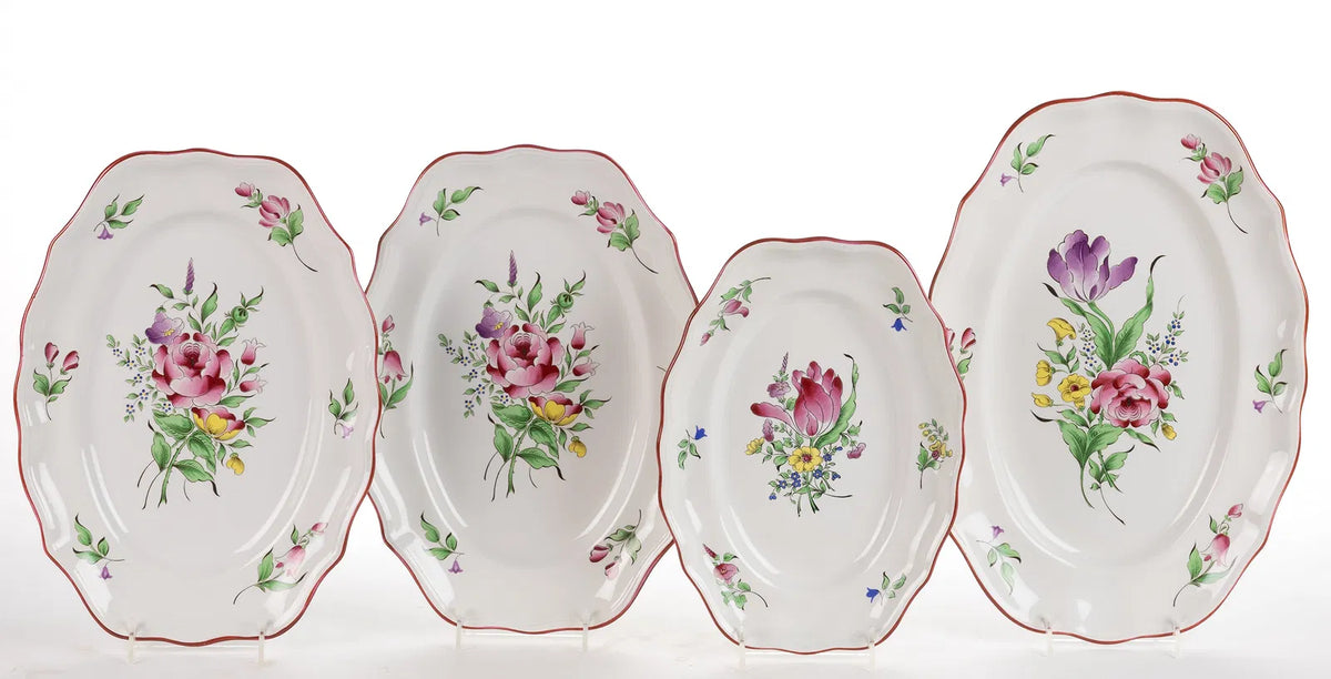 French Luneville Old Strasbourg Earthenware Platter 1880-1922 - Medium