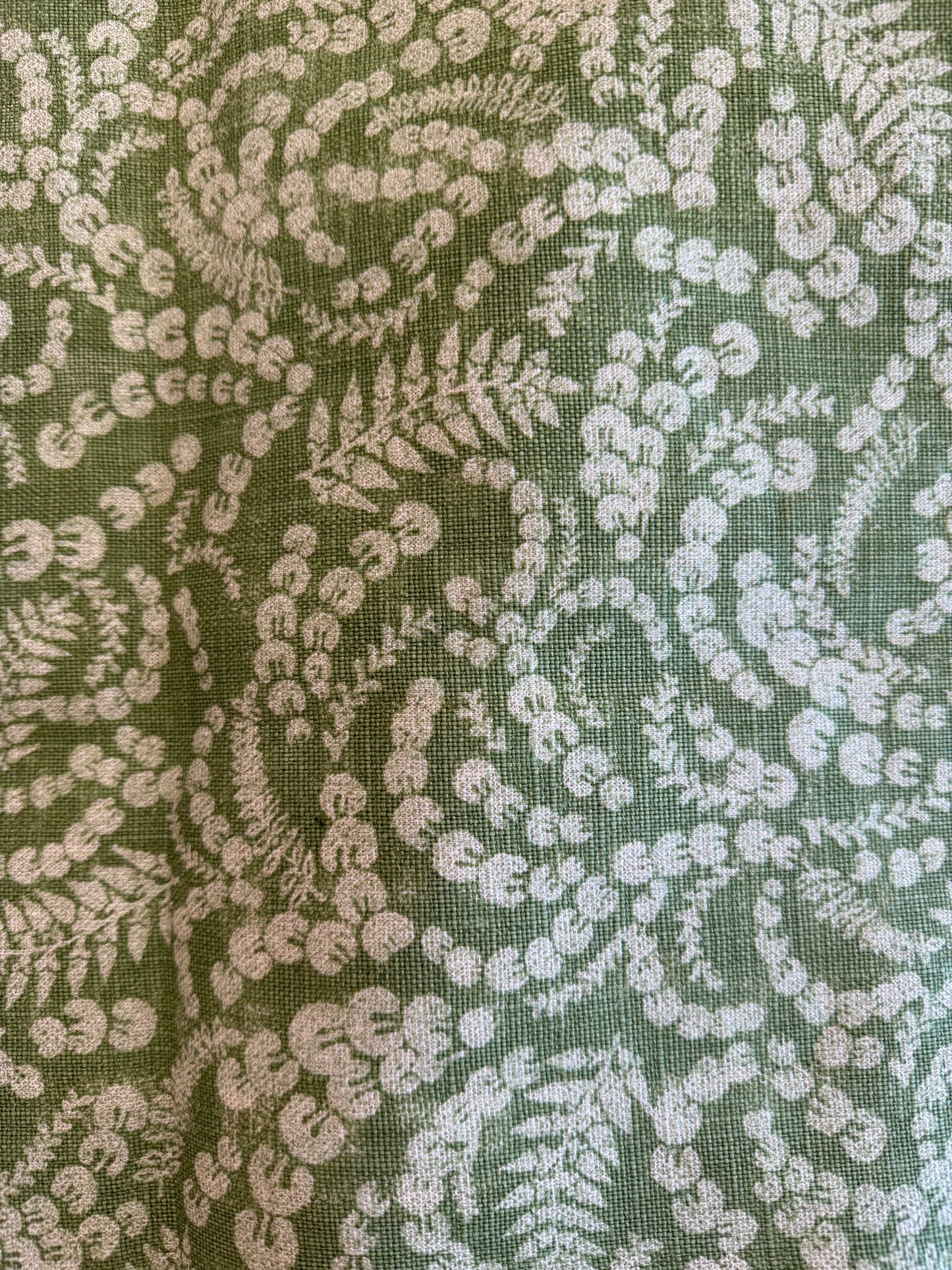 Green Block Print 22" x 22"