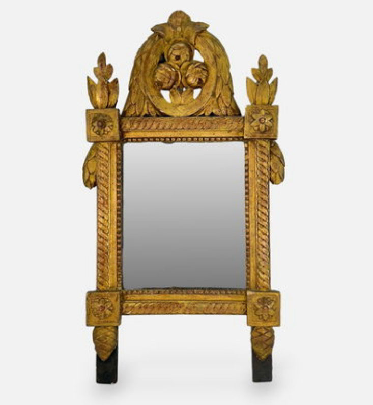 Antique 19th C Venetian Gilt wood Mirror