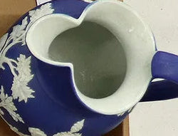 Jasperware Dk Blue Pitcher
