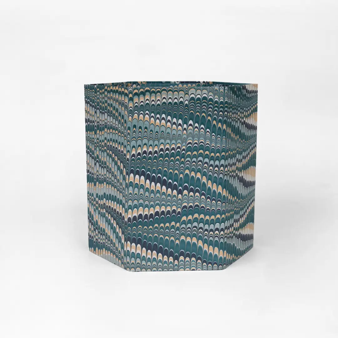Marbled Hexagonal Collapsible Basket