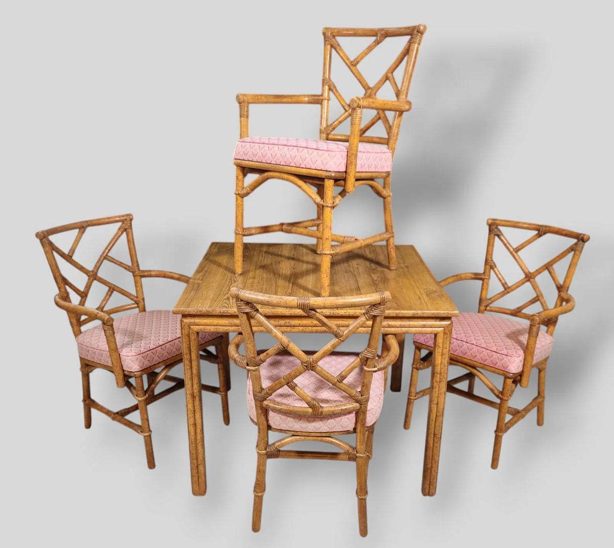 Ficks Reed Rattan Dining Table and Chairs
