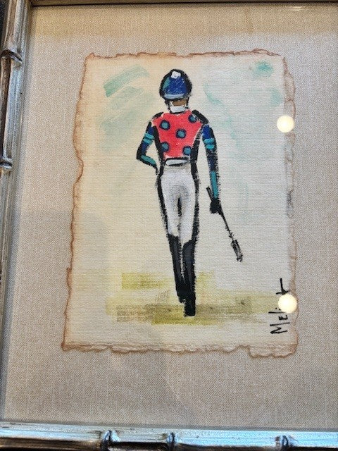 Red Blue Polka Dot Silks