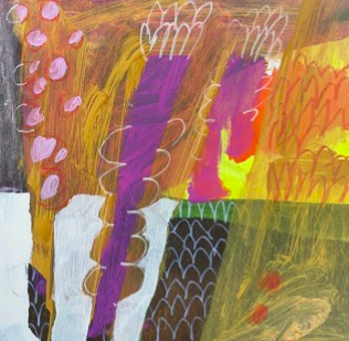 Three Potted Plants on Table by Rachel Van Dyke