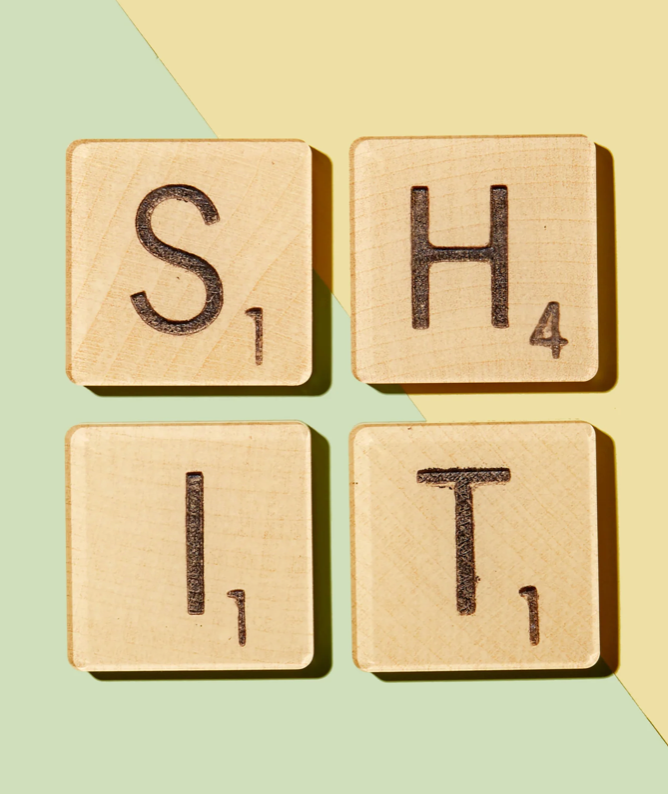 Shit Scrabble Coasters