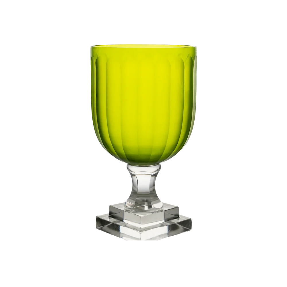 Small Colored Hurricane with Clear Base