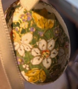 Spring Floral Egg Ornament