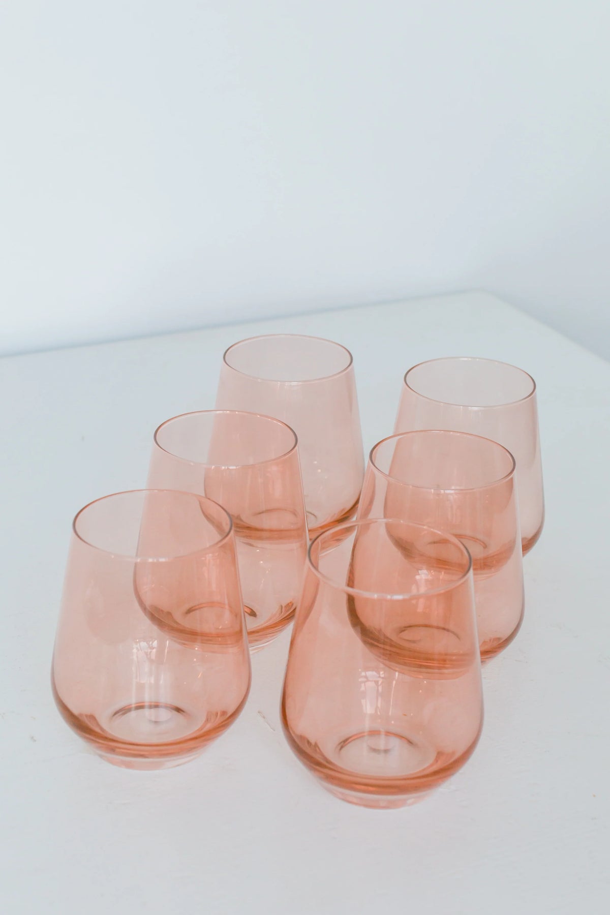 Blush Pink Wine Stemless