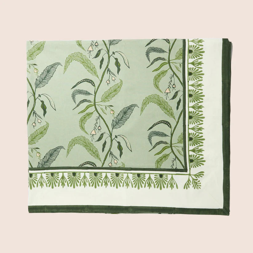 Tuileries Evergreen Tablecloth 60x90