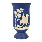 Vintage Weller Pottery Vase w/ Hunt Scene in Relief