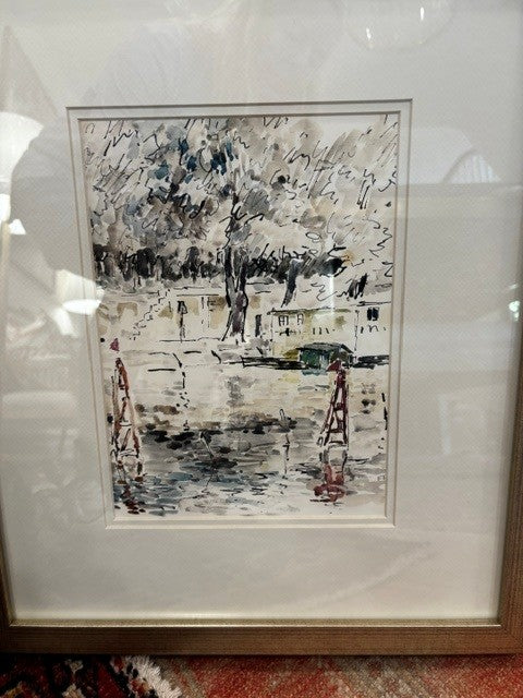 Watercolor on Paper by F. Pacanowksa