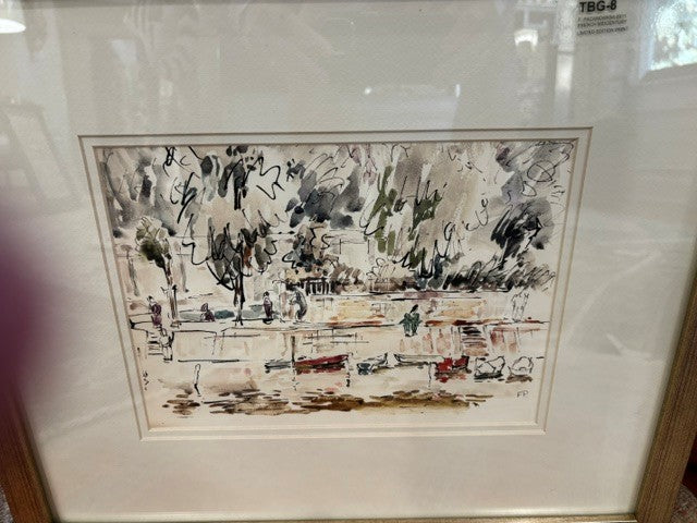 Watercolor on Paper by F. Pacanowksa