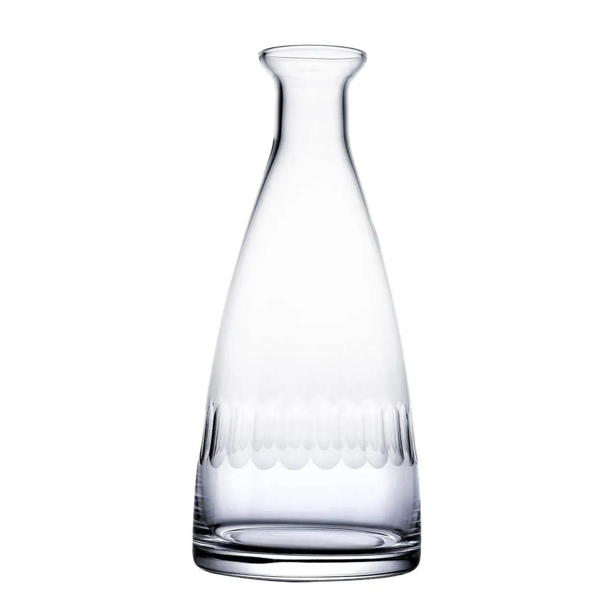 A Crystal Table Carafe with Lens Design