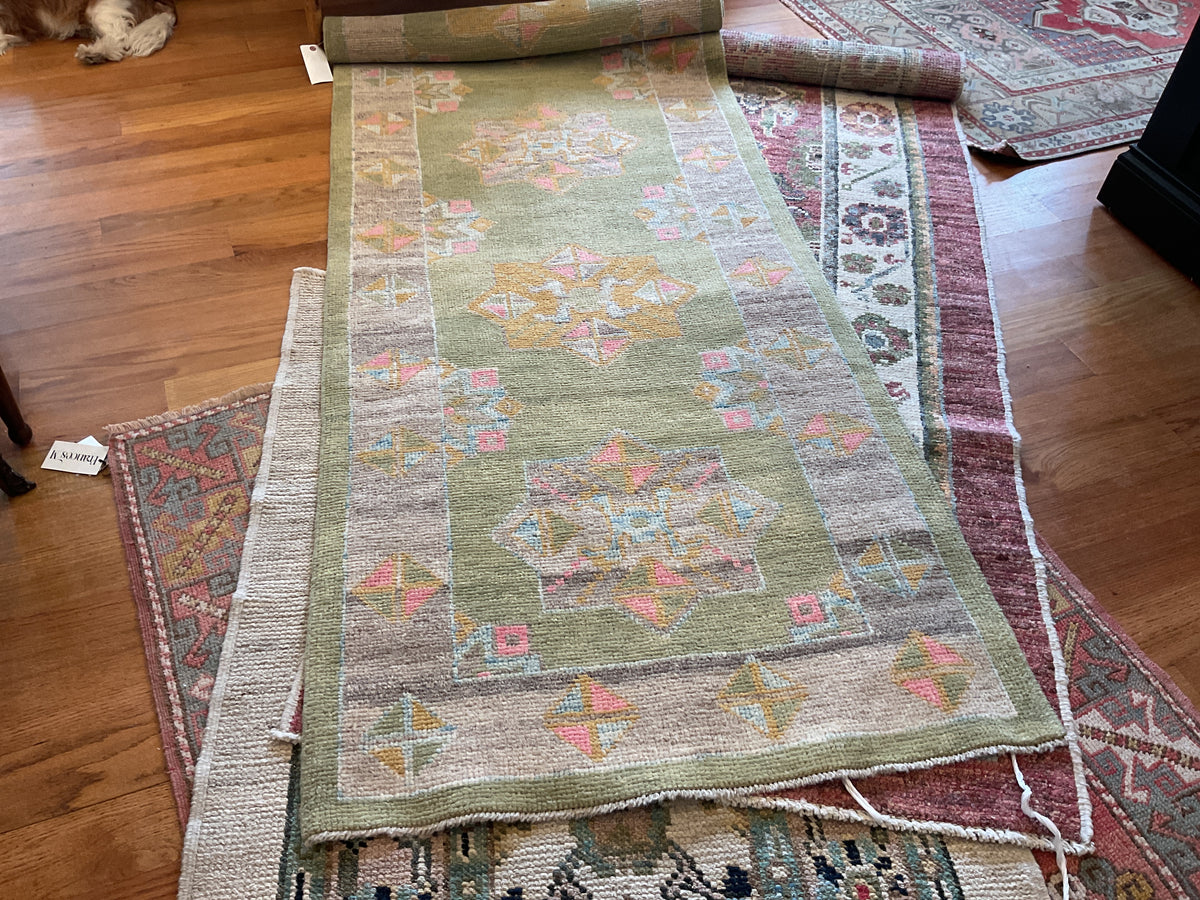 Turkish Oushak Runner Rug #6-17-25-5