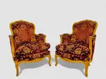 French Louis XV Style Bergere's Lounge Chair