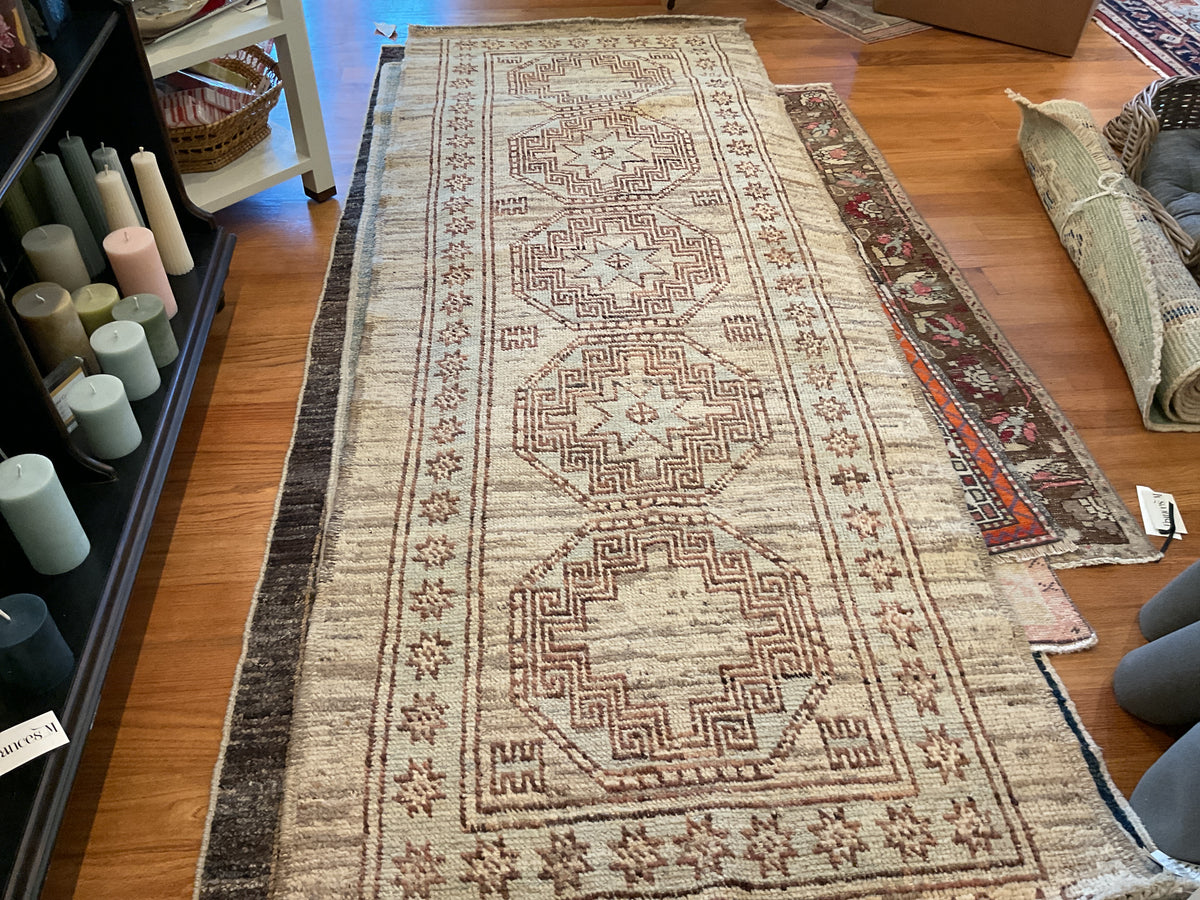 Turkish Oushak Runner Rug# 1284