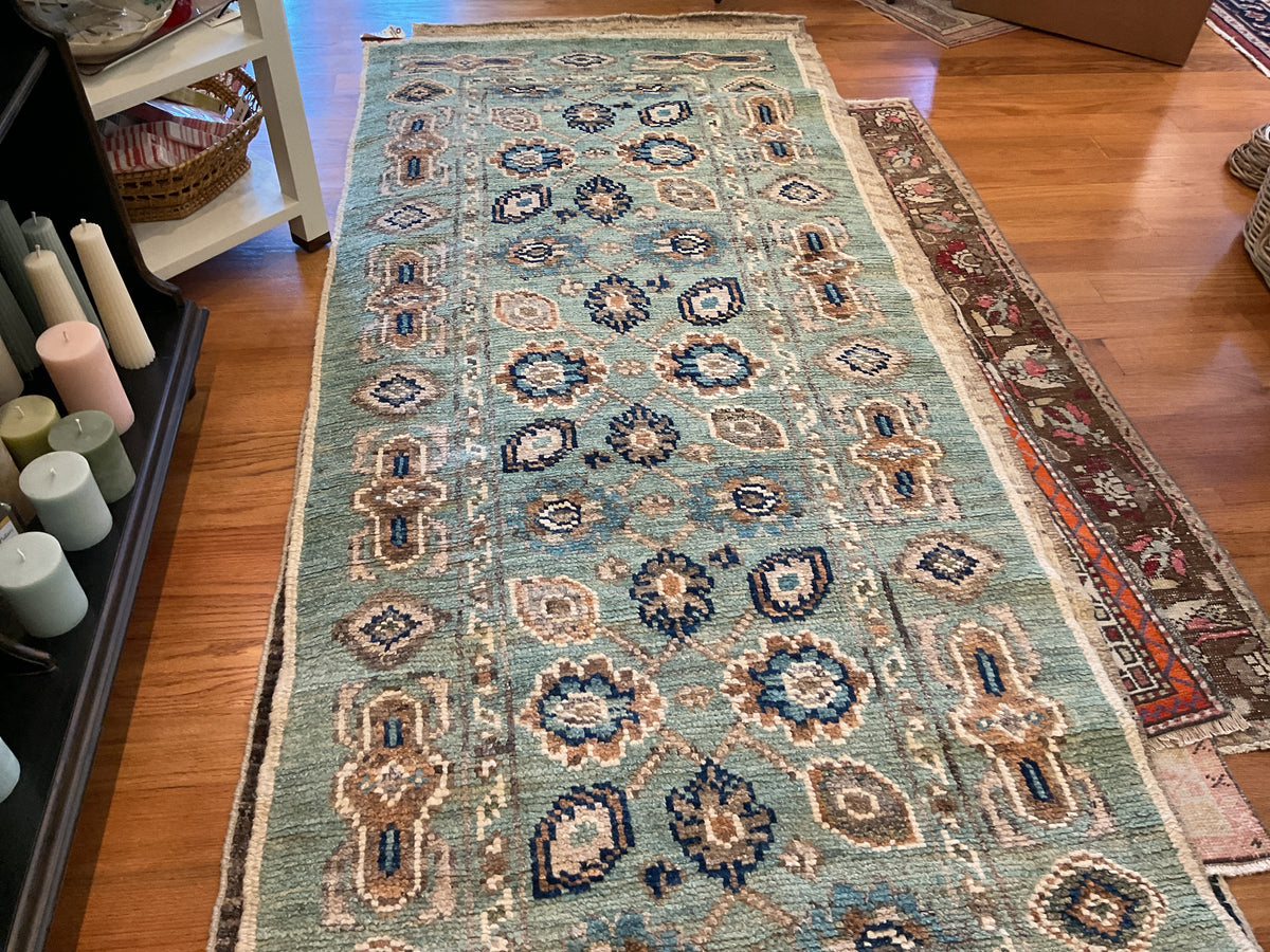 Turkish Oushak Runner Rug# 2-17/8