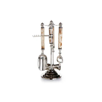 5 Piece Bone Handle Bar Set