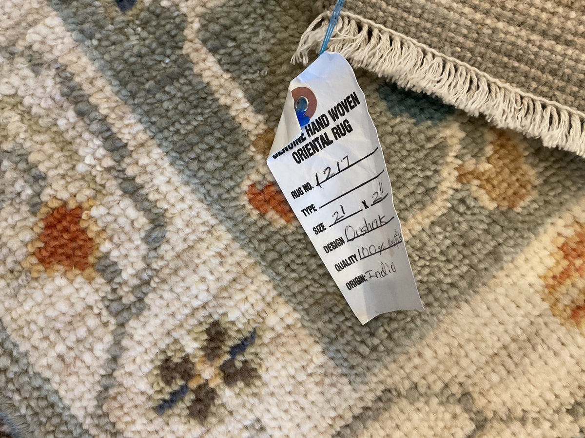 Turkish Oushak Rug# 1217