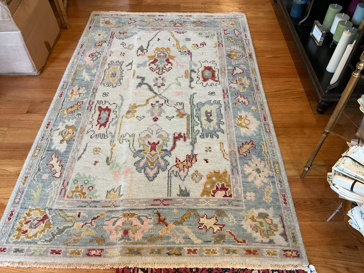 Indian Oushak Rug# 1282