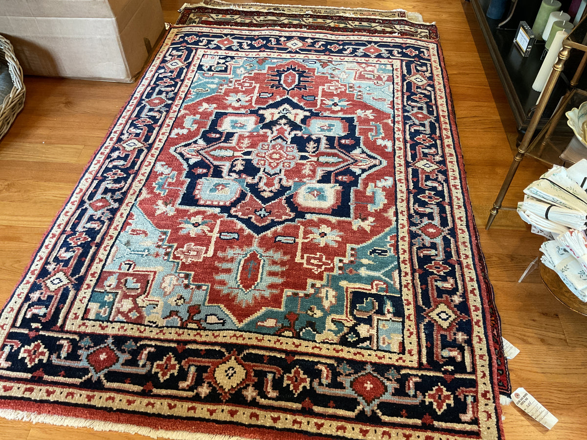 Indian Heriz Rug# 1230/2