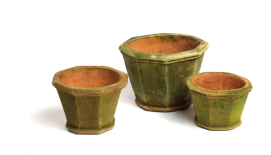 Aged Octagonal Planter