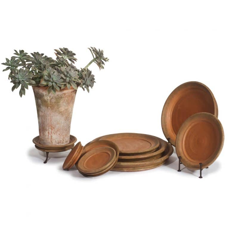Aged Terra Cotta Saucer