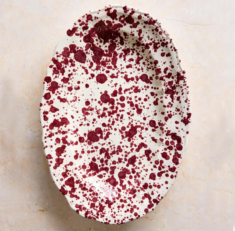 Splatter Scallop Platter