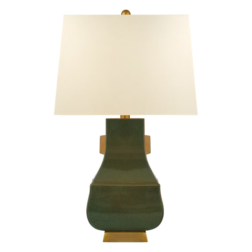 Kang Jug Large Table Lamp in Oslo Green