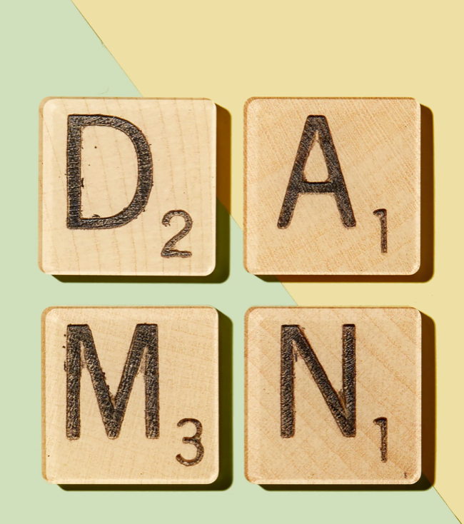 Damn Scrabble Coasters