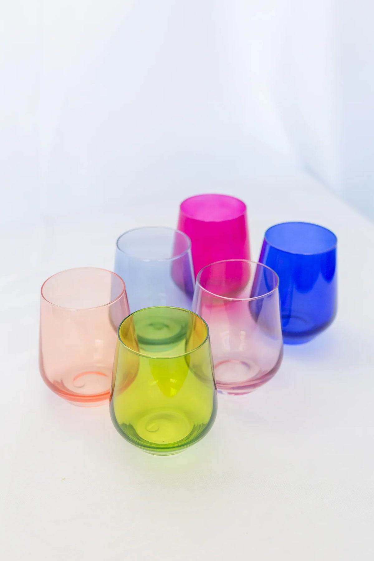 Mixed Color Wine Stemless