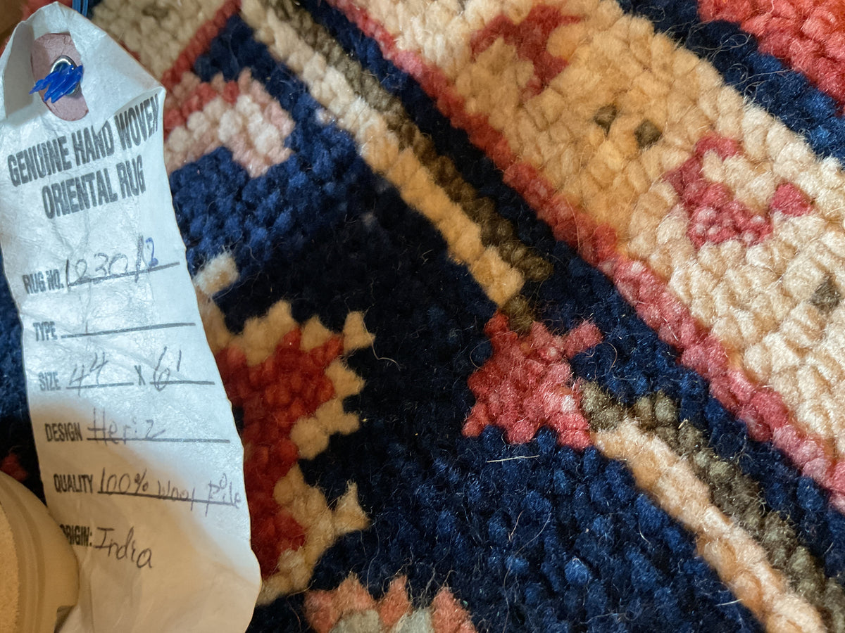 Indian Heriz Rug# 1230/2