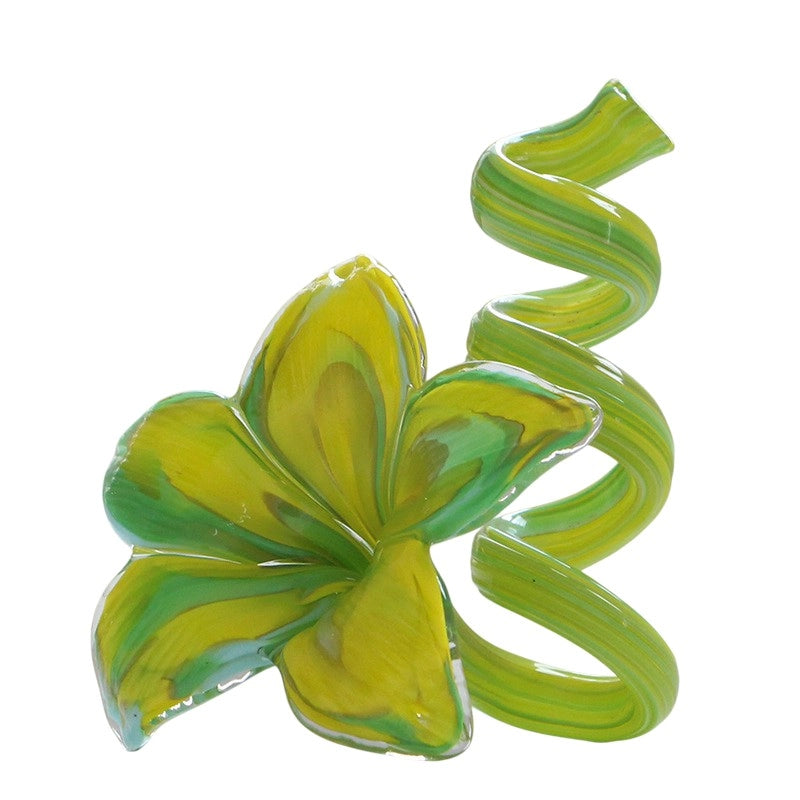 Flower-Shaped Glass Candle Holder