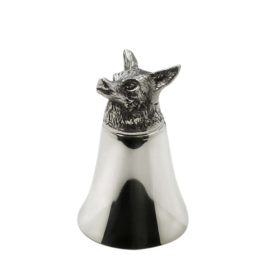 Fox Head Stirrup Cup Silver Plate