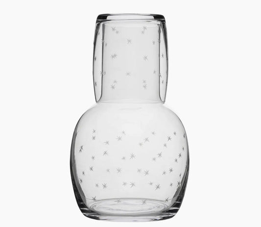 A Crystal Carafe Set with Stars