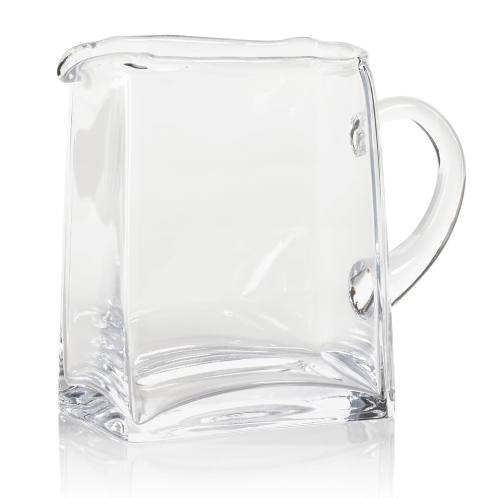 Blown Glass Scissor Cut Pitcher