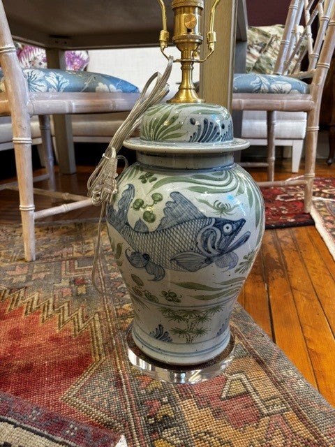 Green Blue Fish Lamp
