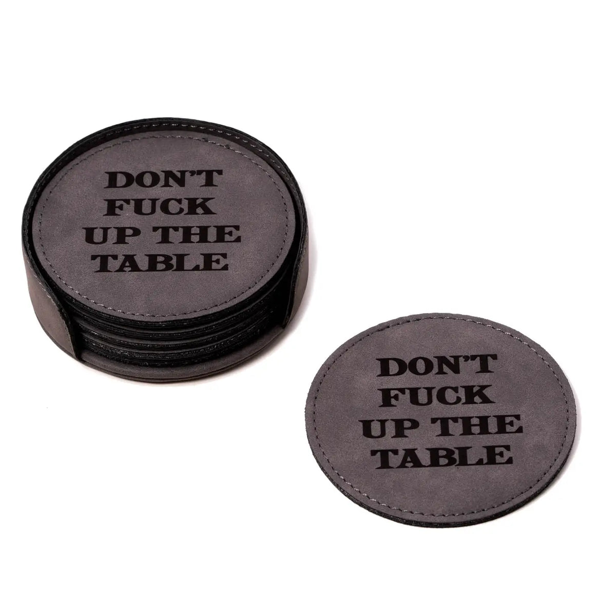 Vintage Grey Coaster Set"