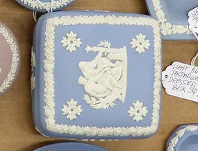Jasperware Dresser Box Sq. 4"