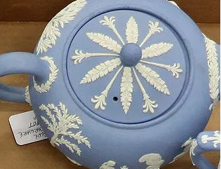 Jasperware Teapot 9"