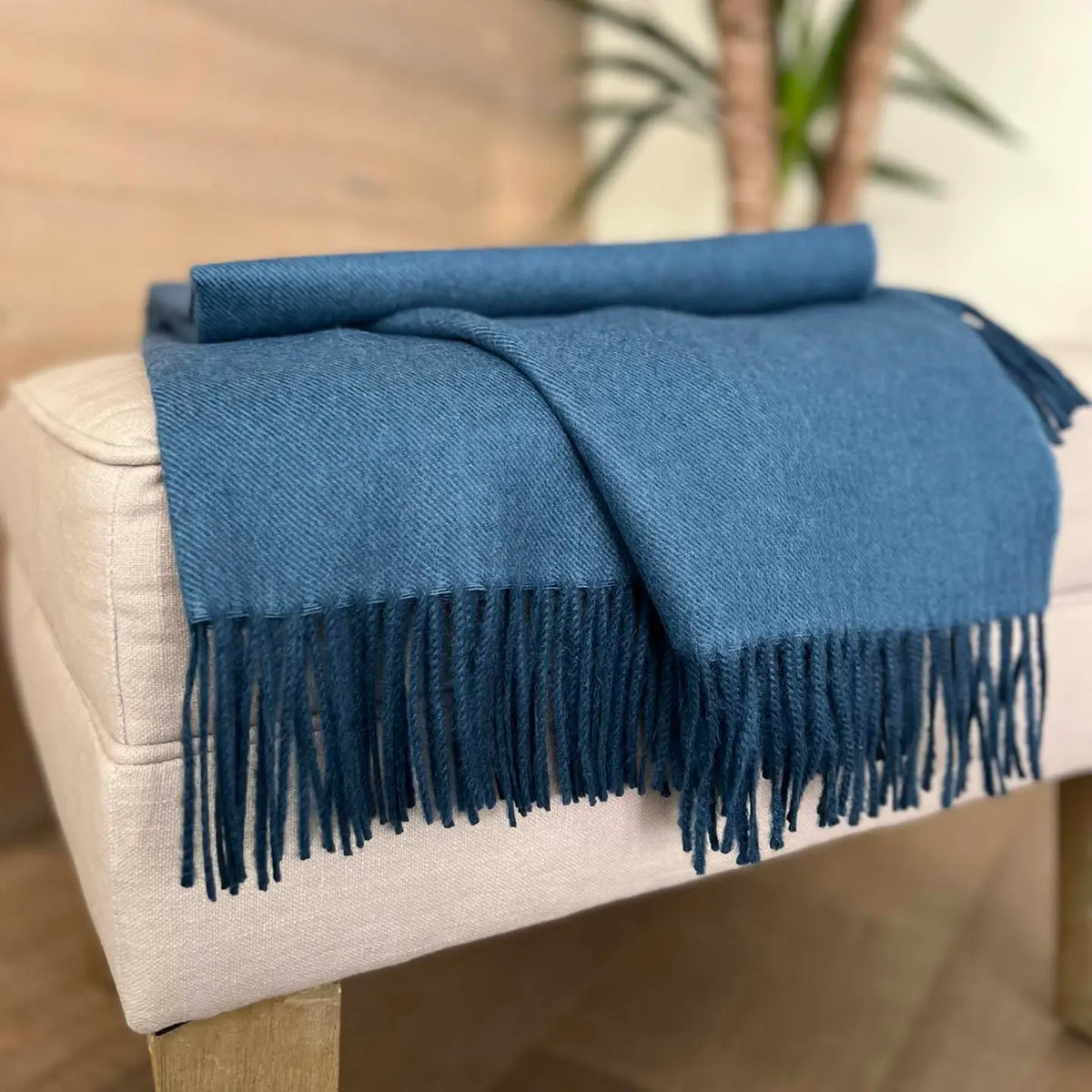 Blue Jean Alpaca Throw