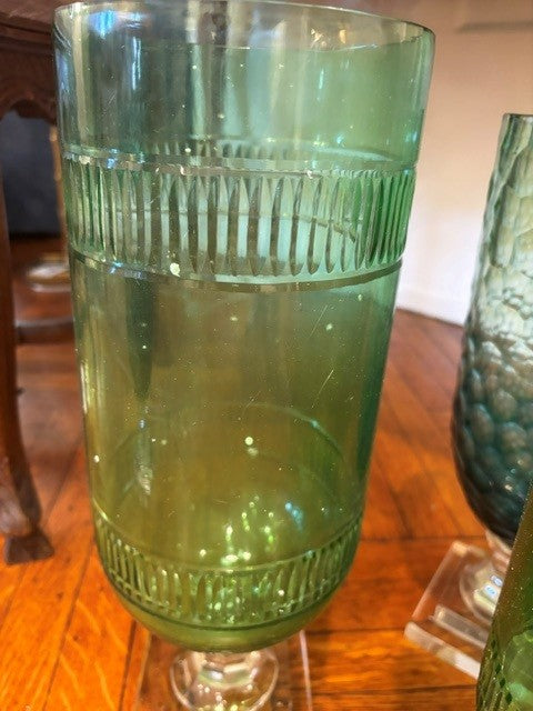 Light Green Tiffany Cut Hurricane